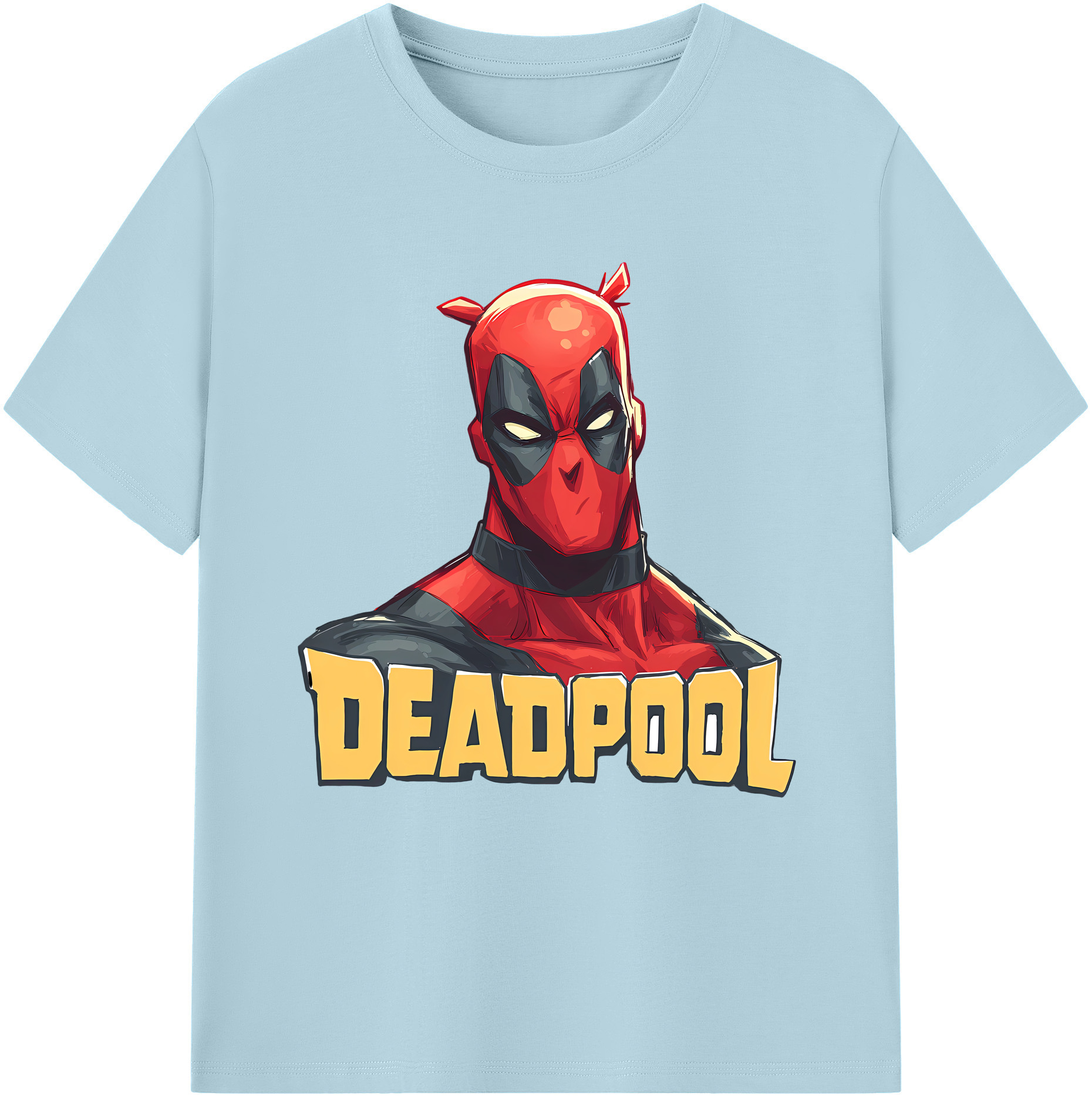 （画像用） Deadpool デッドプール 綿100％半袖Tシャツ（フロントプリント）